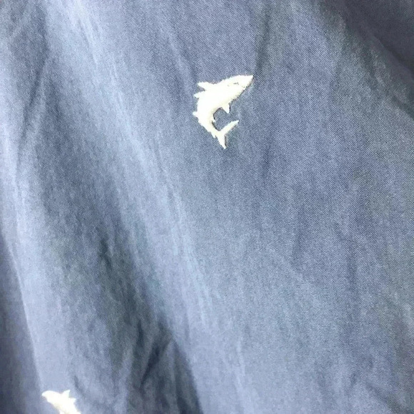 NWT MENS SZ 4XB SWIM SHORTS BLUE SHARK DESIGN - Picture 3 of 11